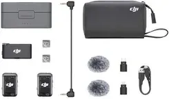 Микрофон Bezprzewodowy system transmisji audio DJI Mic 2 (2 TX + 1 RX + etui ładujące) Киев - изображение 1