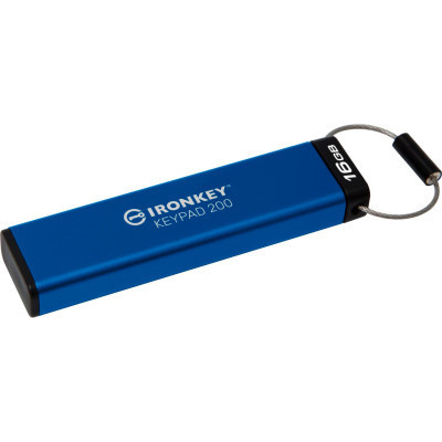 USB флеш накопичувач Kingston 16GB IronKey Keypad 200 Blue USB 3.2 (IKKP200/16GB) Вінниця - фото 4