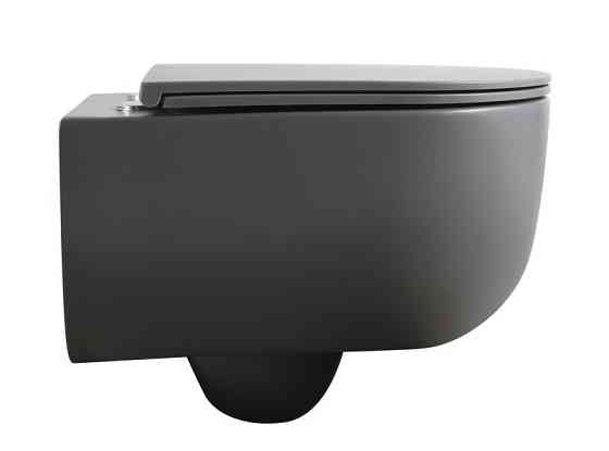 Унитаз подвесной Mixxus Premium TOPPER-0303-R GRAY 495x370x350mm система смыва RIMLESS (MP6657) Киев