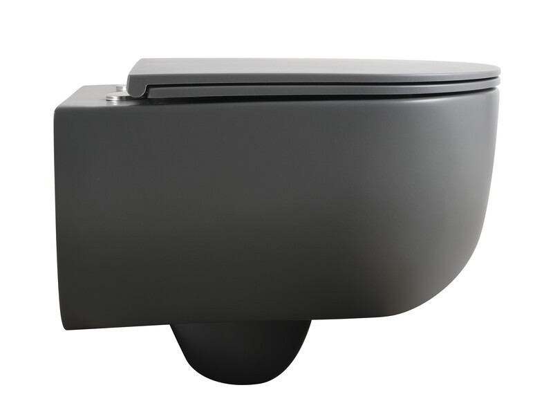 Унітаз підвісний Mixxus Premium TOPPER-0303-R GRAY 495x370x350mm система змиву RIMLESS (MP6657) Київ - фото 4