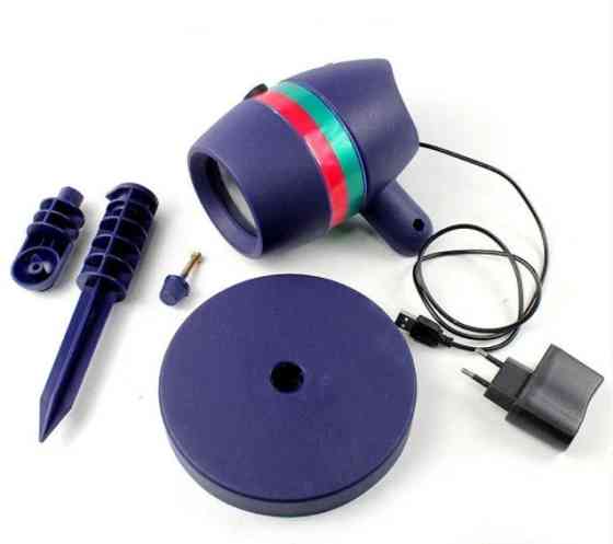 Лазерний проектор Star Shower Motion Laser Light (для будинку і вулиці) Blue Київ