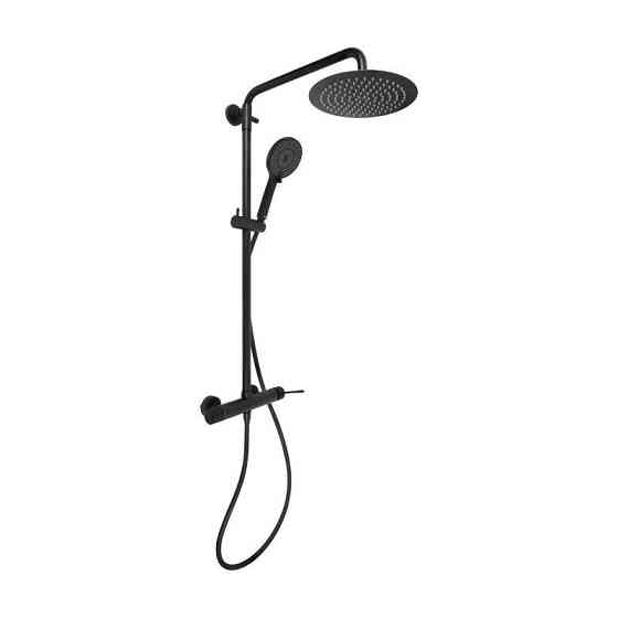 Душевая система для душа Qtap Scorpio на два потребителя QTSCO51105OGB Black Matt, Латунь Харьков
