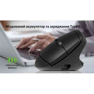 Мышка REAL-EL RM-490W Wireless/Bluetooth Black (EL123200058) Винница