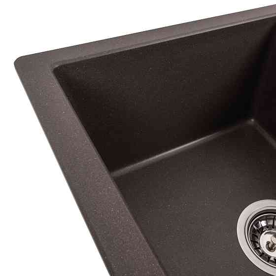Гранітна мийка для кухні Platinum 5851 ARIA матова Темна скеля Коломия
