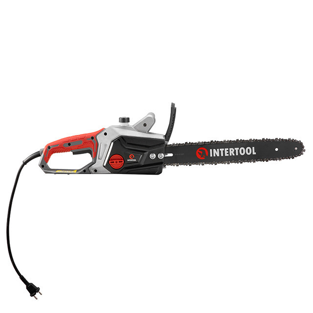 Пила ланцюгова електрична 1,6 кВт, шина 40 см, 11,2 м/с, боковий двигун INTERTOOL DT-2200 Київ - фото 1