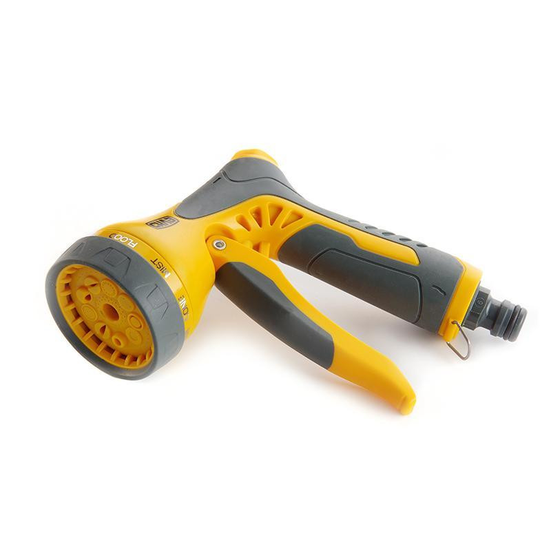 Пістолет-розпилювач прогумований 9 режимів з регулюванням потоку Харків - фото 1