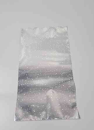 Пакет із малюнком для пакування подарунків (20*40) No152 фольгований (ажурний) "Капелька" (100 шт.) Харків