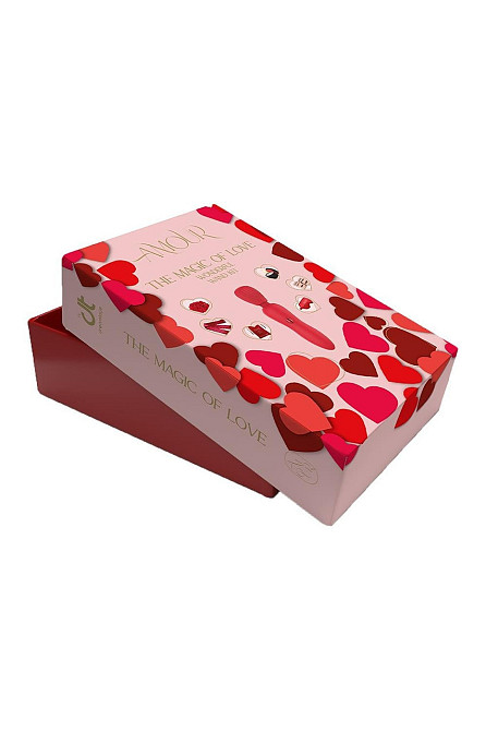 Подарунковий набір секс-девайсів ,, Магія кохання, Dream Toys AMOUR THE MAGIC OF LOVE червоний Sex Aura Київ - фото 10