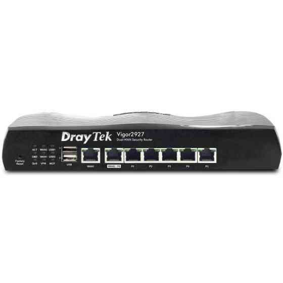 Маршрутизатор Drytek Vigor 2927, 2(4) WAN GbE, 5 LAN GbE, 2 USB 2.0, 50 VPN, Multi-LAN (8+DMZ+IP Rou Киев