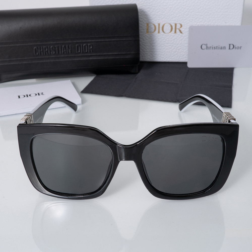 Солнцезащитные брендовые женские Dior (0622) черные Киев - изображение 3