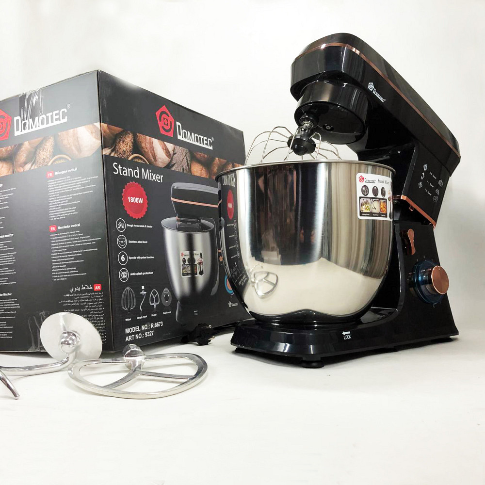 Миксер для взбивания кремов Domotec R 6673 12 л, Миксер с железной чашей, Тестомес с большой чашей PK-53 Львов - изображение 8