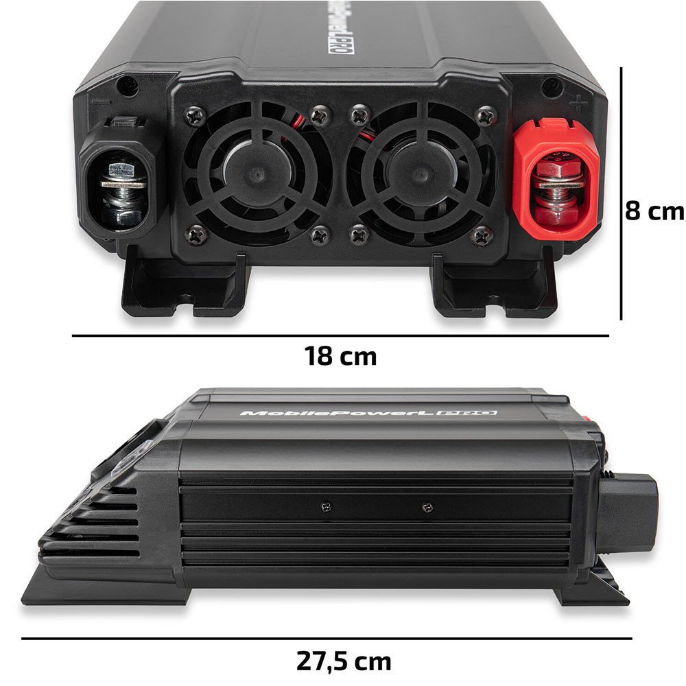 Преміум перетворювач напруги (інвертор) 600Вт (1200Вт) "MOBILE POWER L PRO" Heyner, 511940 Київ - фото 6