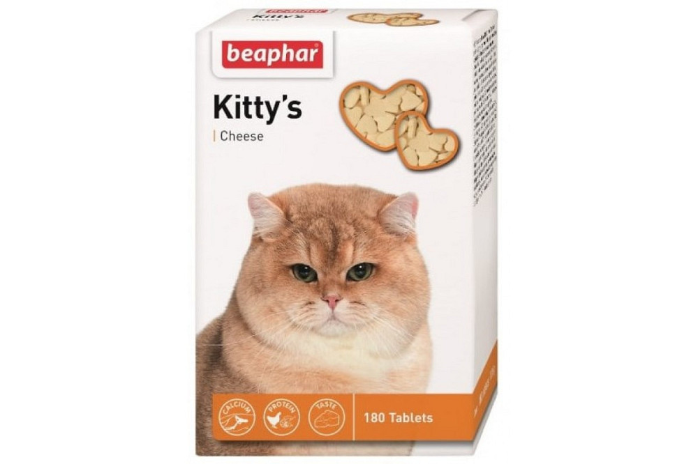 Вітаміни Beaphar для котів Kitty's зі смаком сиру, таблетки №75 Вінниця - фото 1