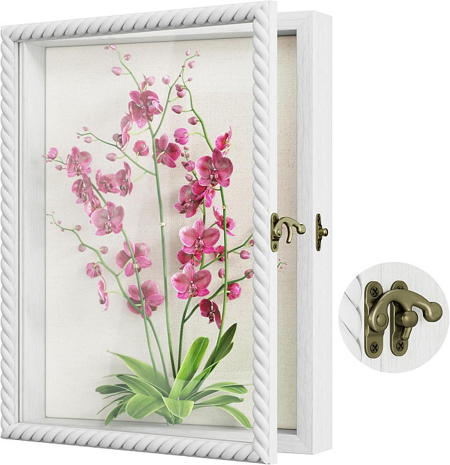 Рамка для фото Alsonerbay 101580018 белая 28×35 см 3D Twist наполняемая со стеклом глубина 4 см MDF Киев - изображение 1