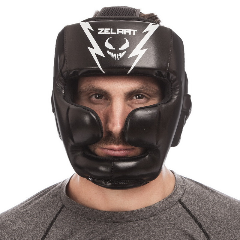 Шлем боксерский с полной защитой ZELART-1375 M-XL Шлемы для бокса и единоборств Киев - изображение 5