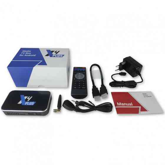 TV Медіаплеєр Ugoos X4 PLUS 4/64Gb/Amlogic S905X4/Android 11/WiFi/BT/Miracast/AV/IR RC/змінна антена (X4 PLUS) Київ