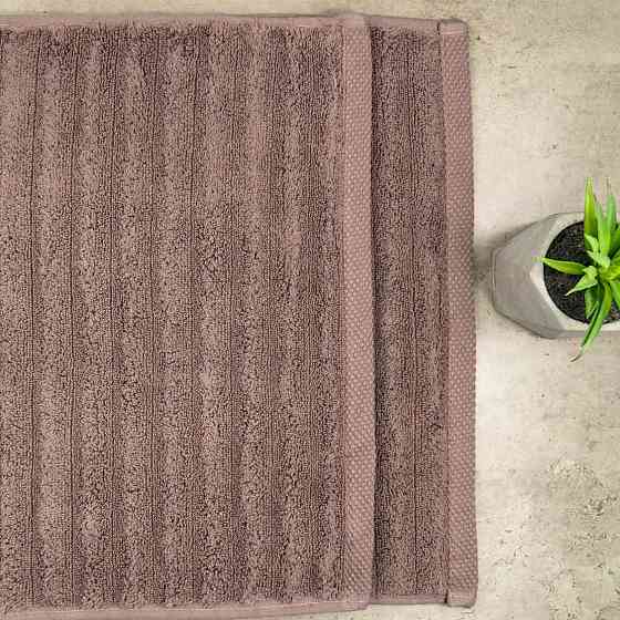 Рушник махровий GM Textile 50x90см Преміум якості Зеро Твіст 550г/м2 (Шоколад) Суми