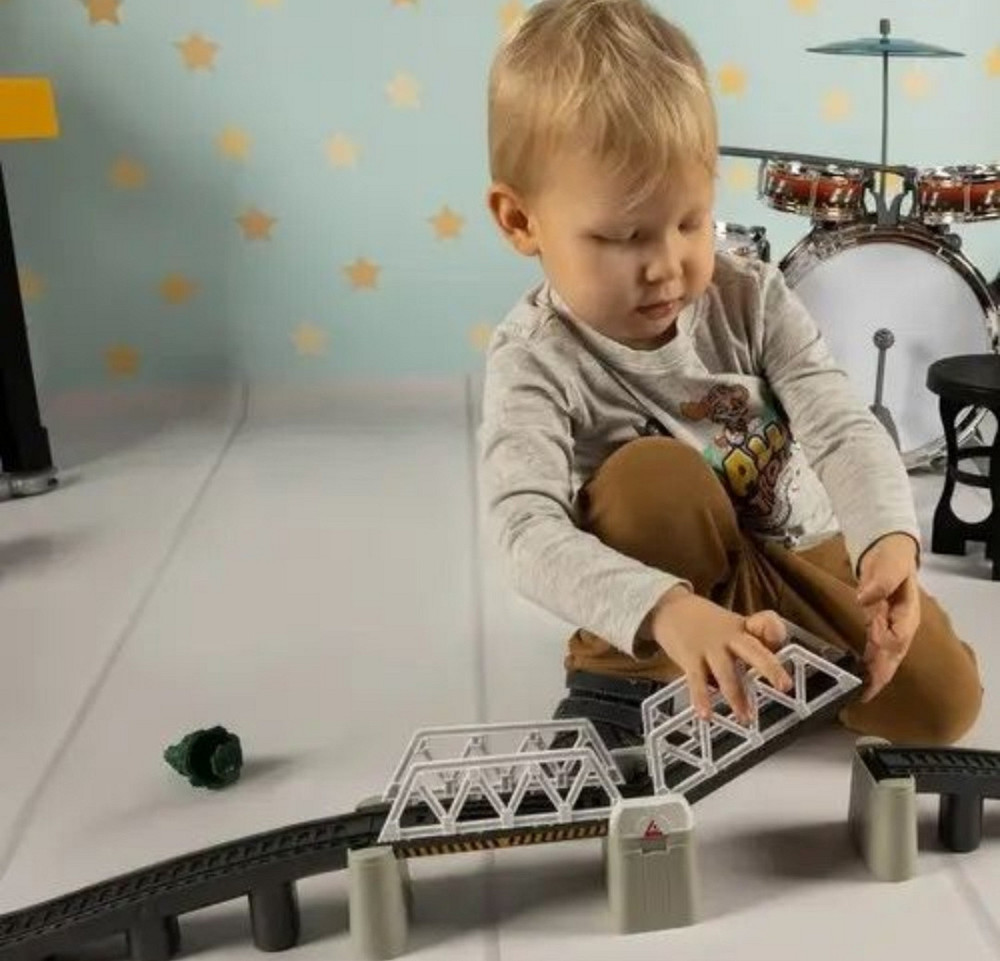 Залізниця зі світлом довжина дороги 914см/47 деталей дороги/19 аксесуа. Харьков - изображение 3