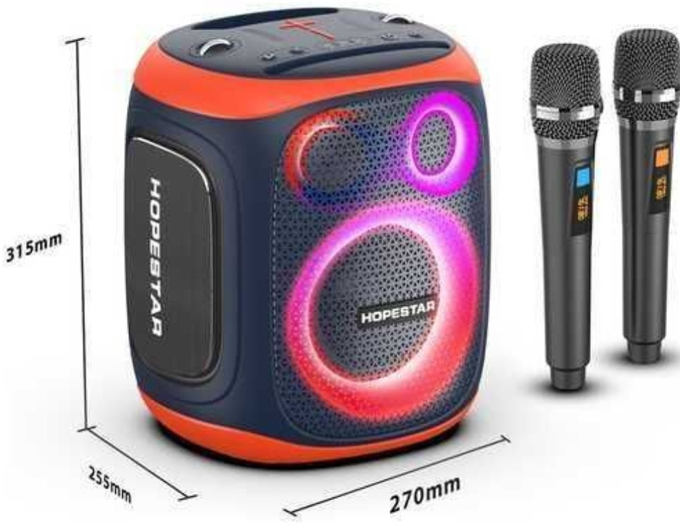 Беспроводная колонка HOPESTAR PARTY 130, 120 Вт (2 микрофона) Харьков - изображение 2