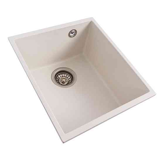 VALESO Гранітна мийка для кухні VALESO ROXY 3744 матова Білосніжна Коломыя