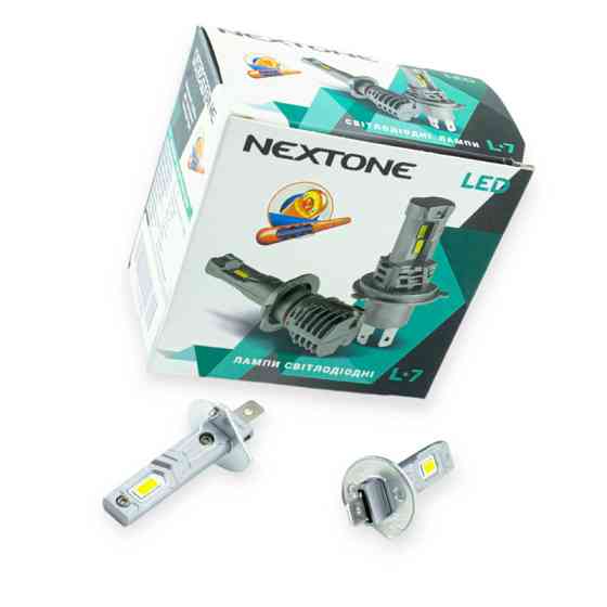 Автолампа LED H1 12V Nextone L7 25W 6000K 6000L радіатор Мукачево