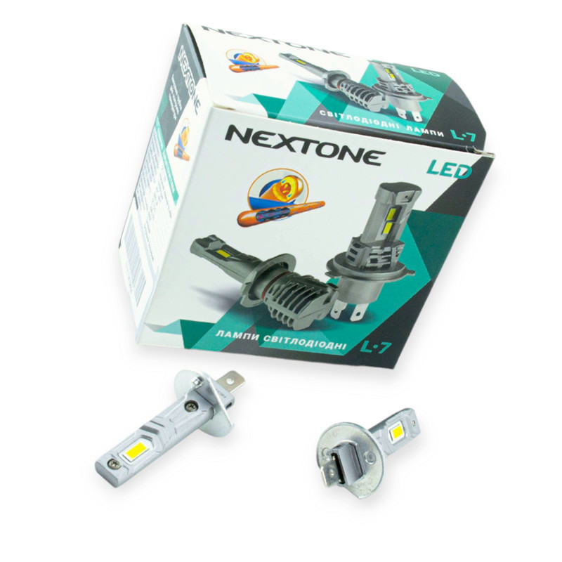 Автолампа LED H1 12V Nextone L7 25W 6000K 6000L радіатор Мукачево - фото 1
