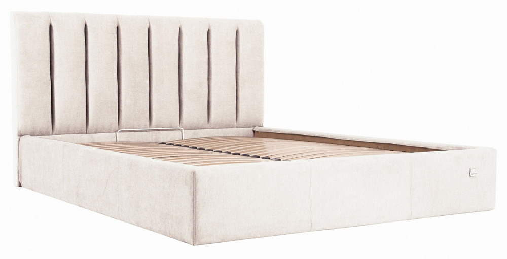 Кровать Sanam VIP 140 х 190 см Мисти Milk С дополнительной металлической цельносварной рамой Бежевый Днепр - изображение 12