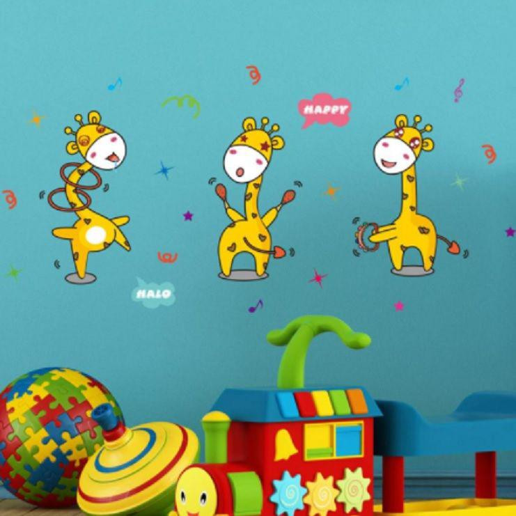 Дитячі наклейки на стінку "Жирафи" - 40*30см Київ - фото 2