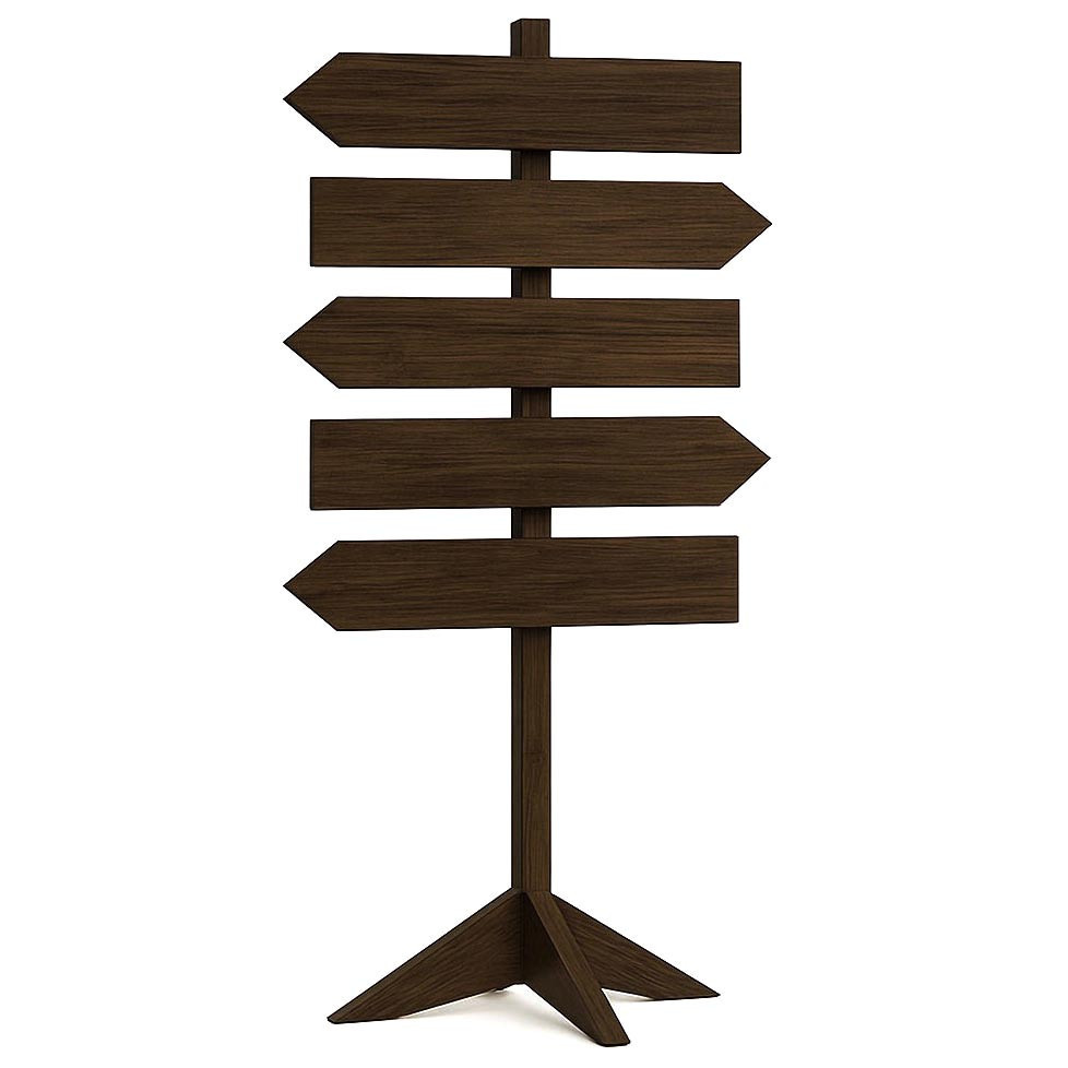 Напольная стрелка-указатель 