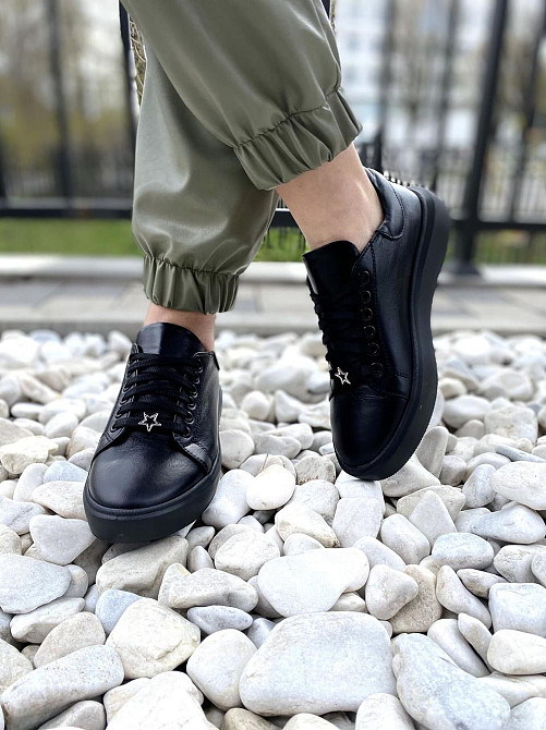 G.S.V. Кеди жіночі G.S.V. L-1 чорні (весна-осінь, шкіра натуральна) (3161) 37р.38р.39р. Коломыя - изображение 7