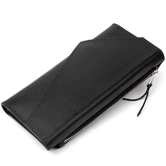 Многофункциональный клатч Черный (GRANDE PELLE) Киев