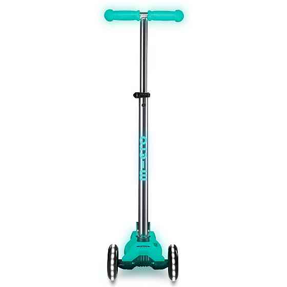 Самокат Micro серії Maxi Deluxe Glow LED – Желейний зелений Дніпро