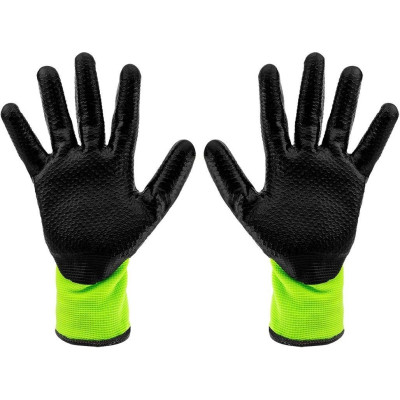 Захисні рукавиці Neo Tools утеплені, латексне покриття, поліестер, р.8, зелено чорні (97-613-8) Вінниця - фото 2