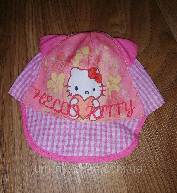 Кепка панамка детская с ушками хлопковая кепка с котиком Кривой Рог - изображение 7