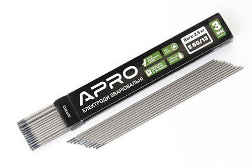 Електроди зварювальні Е 60/13 2,5 кг 3 мм APRO Рівне - фото 1