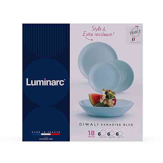 Сервіз Luminarc Diwali Paradise Blue, 18 предметів (7037019) Київ