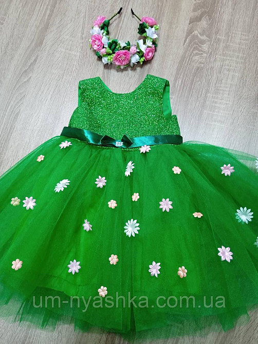 Платье Весны Зеленое пышное платье Весна-глиттер Кривой Рог - изображение 1