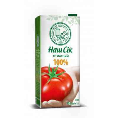 Сік Наш Сік Томатний 950 мл (4820003689141) Вінниця