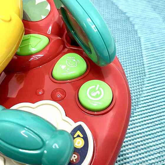Музичний кермо WToys Маленький водій казки пісні українська мова Червоний (91739) Чернігів