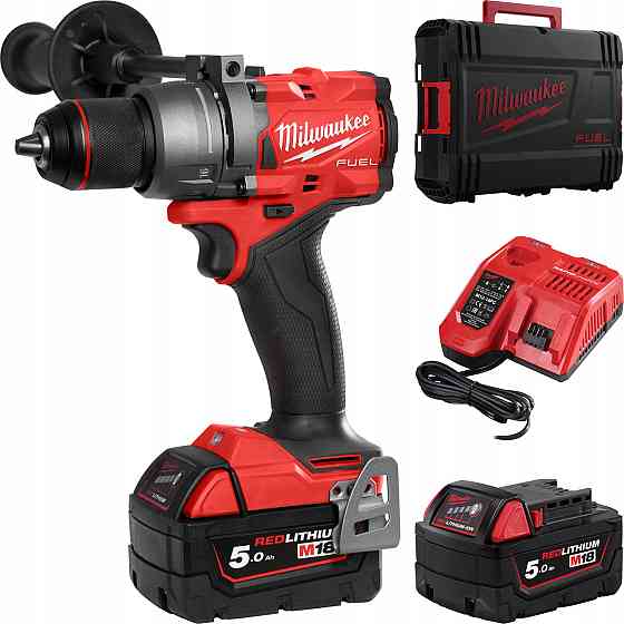 Дриль-шуруповерт акумуляторний безщітковий ударний MILWAUKEE M18 FPD3-502X, 158Нм (зарядний пристрій М12-18 FC. 2 акумулятори М1 Одеса