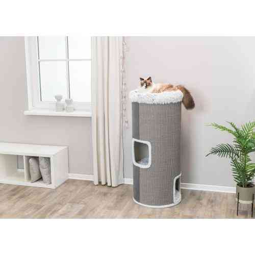 Дряпка-будиночок Trixie Harvey для котів сизаль/плюш сіра 50х118 см Київ