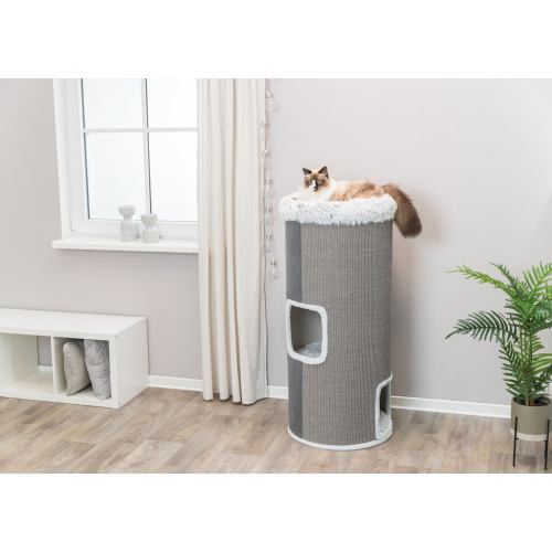 Дряпка-будиночок Trixie Harvey для котів сизаль/плюш сіра 50х118 см Київ - фото 6