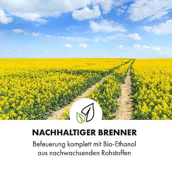 Phantasma Gizeh етаноловий камін бездимний пальник із неіржавкої сталі 600 мл 4 години з неіржавкої сталі Рівне