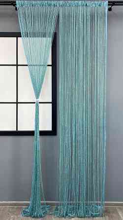 Штори-нитки з люрексом Блакитний 300х300см 1 шт (61-130) Київ