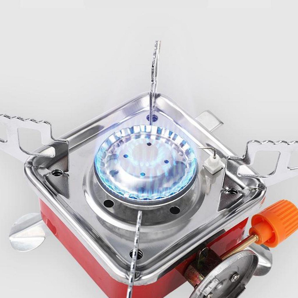 Портативна газова плита під цанговий балон K-202 / Похідна туристична міні плита Київ - фото 6