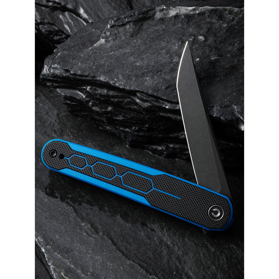 Ніж складаний кишеньковий Civivi KwaiQ , (7.6 см) Nitro-V / G10 чорно-синій Київ - фото 12