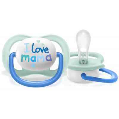 Пустышка Philips AVENT Ultra Air I love... для мальчиков 0-6 мес (SCF080/01) Винница