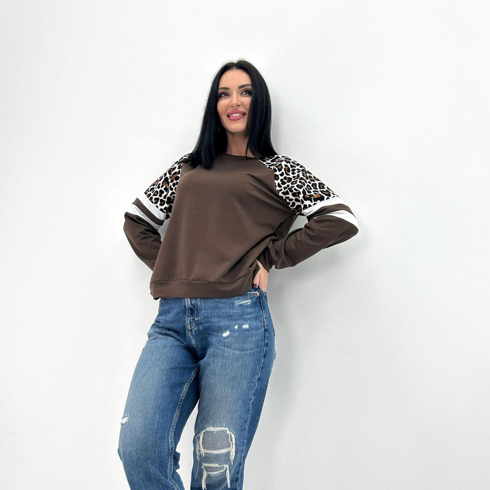 Женский свитшот со вставками 