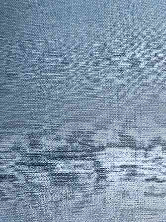Шпалери вінілові Lutece Bensimon однотонні синьо бірюзові структурні під тканину дрібна точка Київ