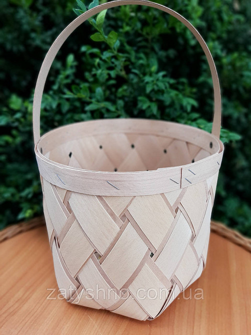 Корзина из шпона плетеная Киев - изображение 3
